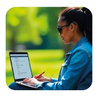 First Click & Heatmaps Woman taking a Userlytics test