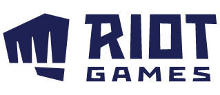 riot games logo blue