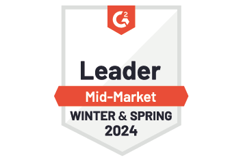 Badge g2 Leader Mid-market Winter & Spring 2024