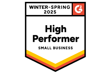 G2 Badges High performer Small business 2025 Userlytics