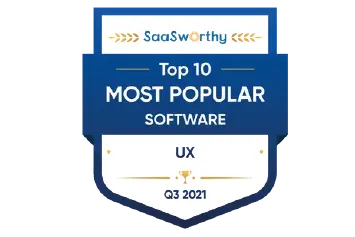 SaaSworthy Top 10 Most Popular Software Ux Q3 2021