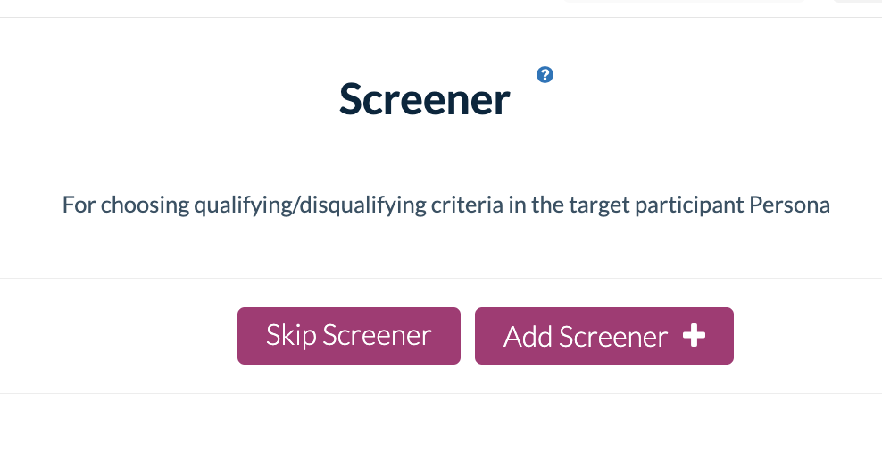 Screener Filters 