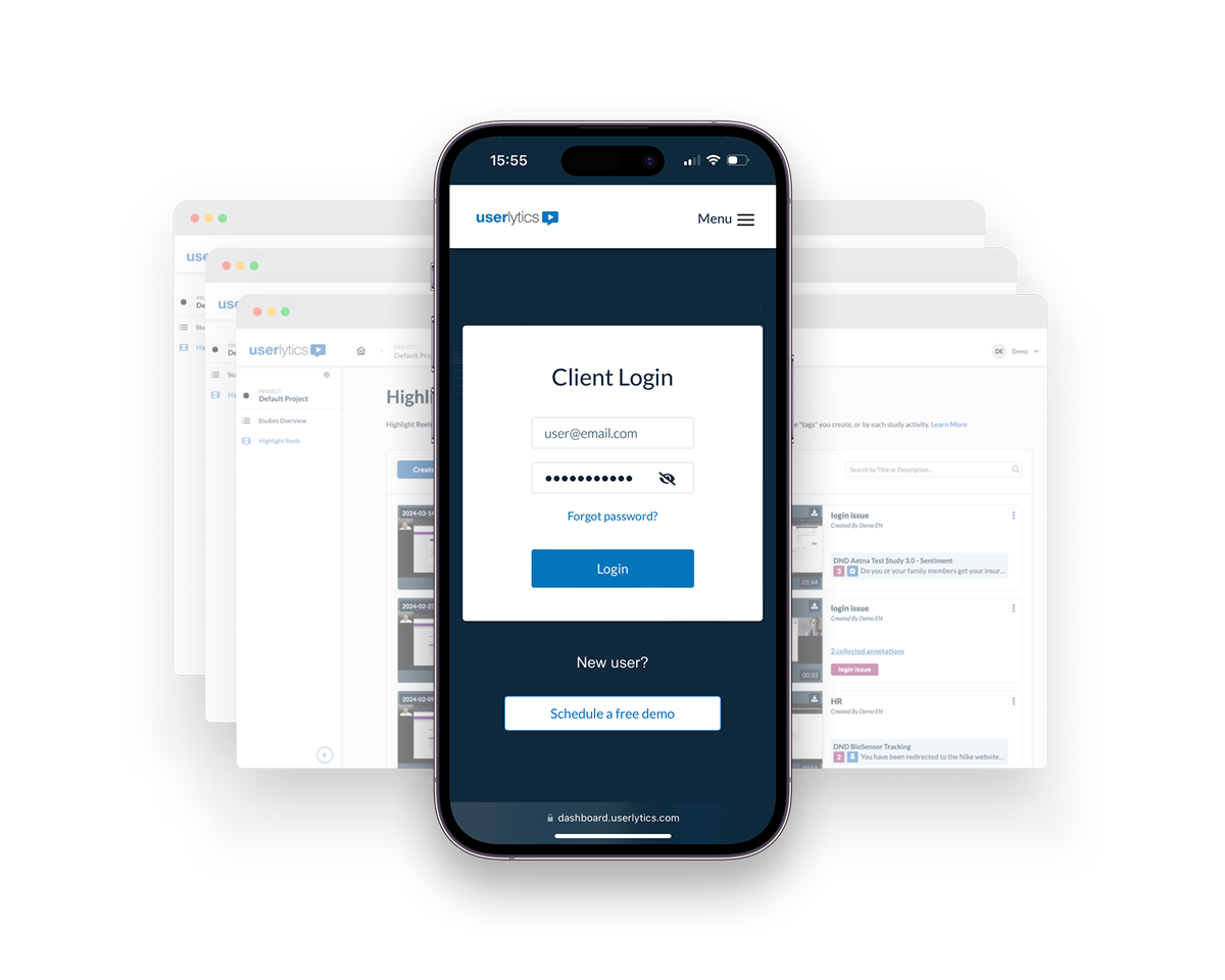 Client login