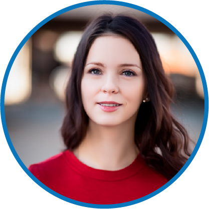 Client profile picture. Woman with suit