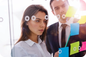 Actionable Results for Agile UX Design and Usability Testing. The Team is looking at the results to make sure they make informed decisions