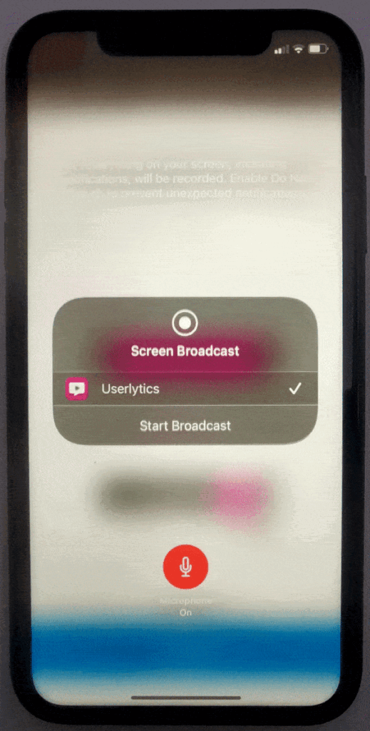 Launch a Test on iOS - Allow Screen Recording and/or Audio