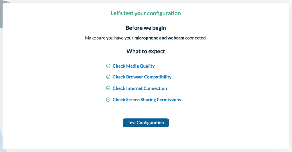 No-Download Web Recorder on Safari - Test Configuration