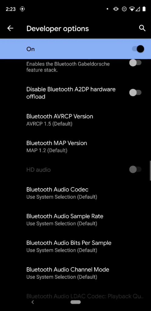 Enable Touches on your Android Device - Turn on toggle for Show taps