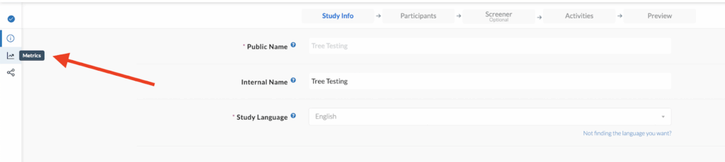 Userlytics Tree Testing - metrics