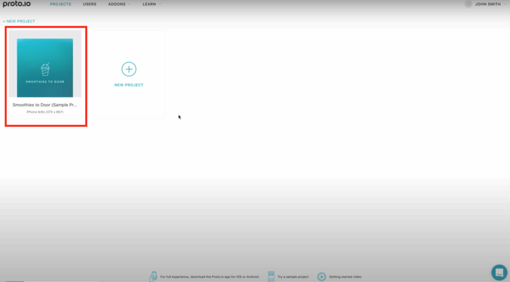 Prototypes Compatible with Userlytics - Obtain public prototype URL on Proto.io