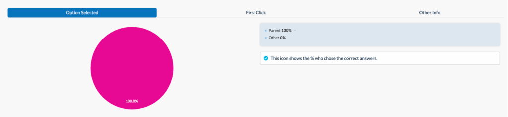 Userlytics Tree Testing - Option Selected