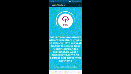 Recover files in Android - Reopen the Userlytics Recorder app