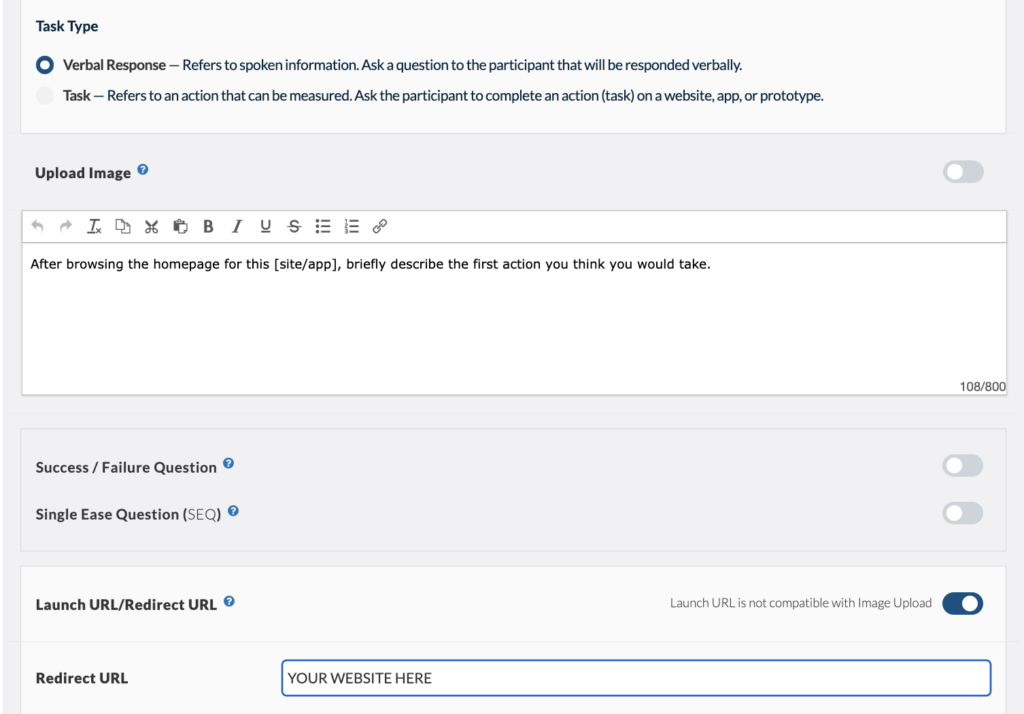 How to Use Saved Activities within your Study - task type