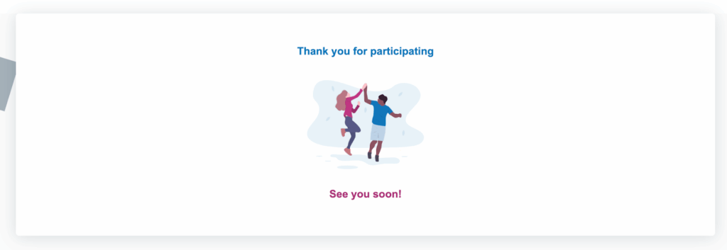 Userlytics Overlay Web Recorder - Thank you for participating