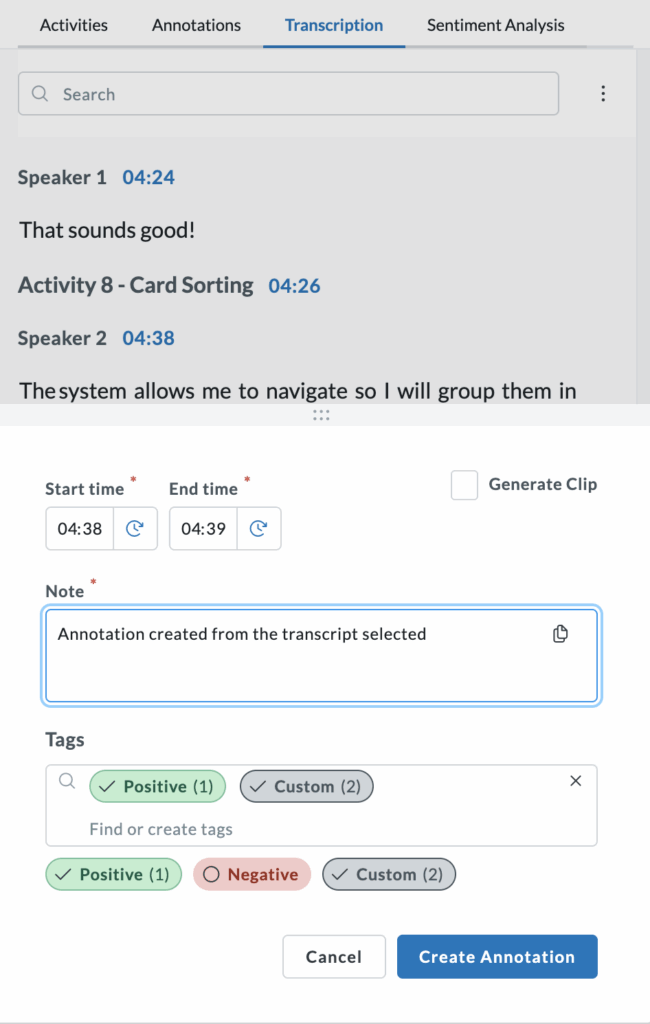 Screenshot 2025-05-07 at 15.32.12.png Userlytics - Transcriptions - custom tags