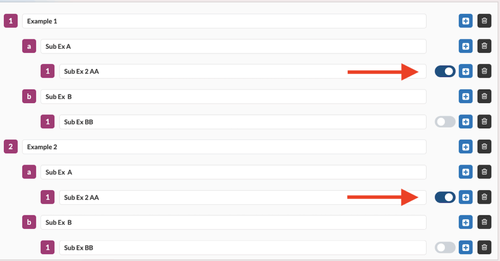 Userlytics Tree Testing - toggle bar
