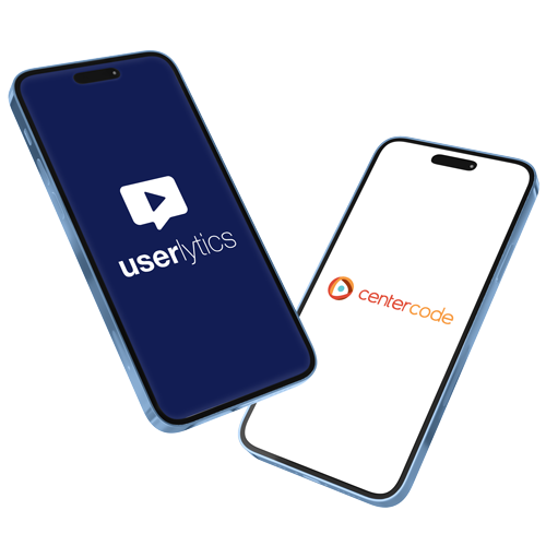 phones comparison centercode and Userlytics logo