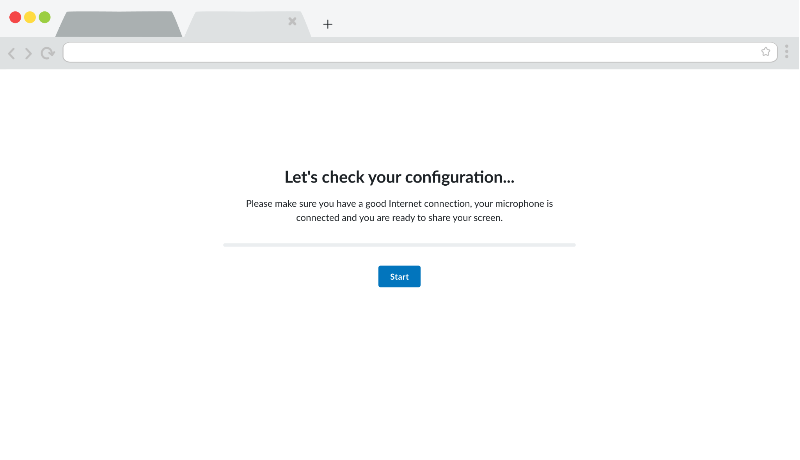 Userlytics study pre test configuration screen.