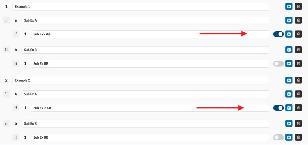 Tree testing activity with subcategories - right choice selected.