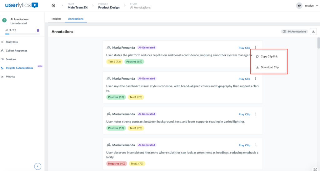 Annotations tab with red square surrounding the copy annotation link setting.