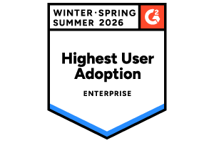 G2 Highest User Adoption Badge