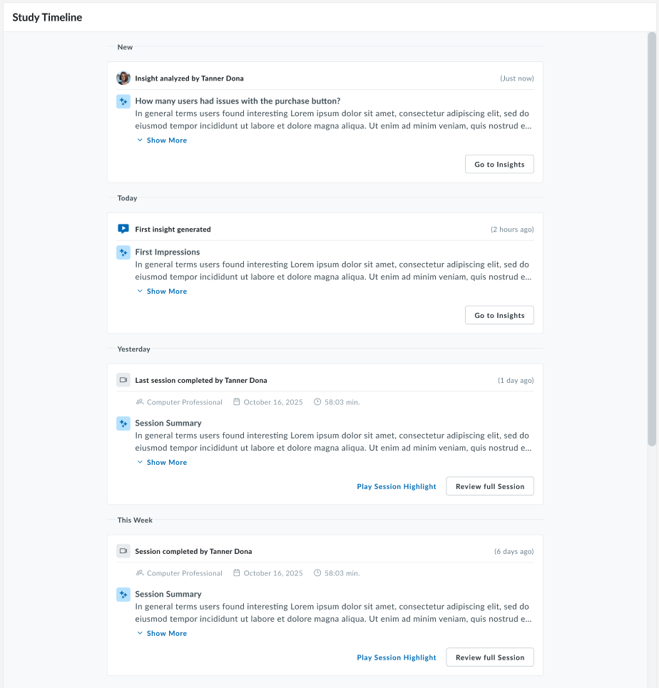 Screenshot 2026-06-23 at 09.20.17.png Study pulse timeline with insights.